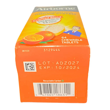Airborne Vitamin C 13 Vitamins , Minerals & Herbs Chewable Citrus Tablets